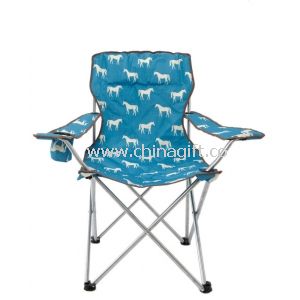Cadeira de acampamento ao ar livre com apoio para os pés