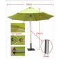 Światło żółty odkryty Heavy Duty plażowy parasol small picture