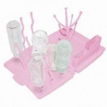 Portable Bottle Drying Rack with Folding Design images