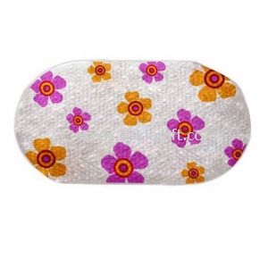 Flower PVC bath mat
