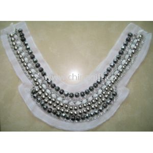 Hand made crystal bead collar necklace