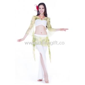 Elegant Belly Dance Practice Costumes Top + Pants In Beautiful Contrast Colors