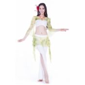 Costume de elegant de burtă de dans practică Top + pantaloni In culori de Contrast frumos images