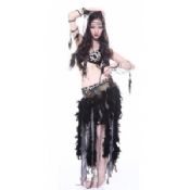 Trajes especiais misterioso preto Tribal Belly Dance images