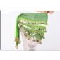 Green Belly Dance Hip Scarf with Coins small picture