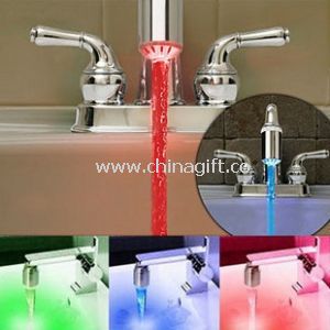 2014 venda quente Temp sensível 3 cor mudança Water faucet LED luz toque