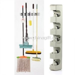 Wall Mounted 5 Position MOP Broom Holder Tool