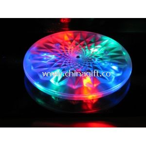 Multicolor coaster Led clignotant coupe trapèze avec matériel d'ABS