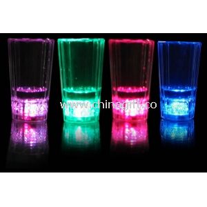 Taza de hielo, intermitente taza con 3 Leds multicolores