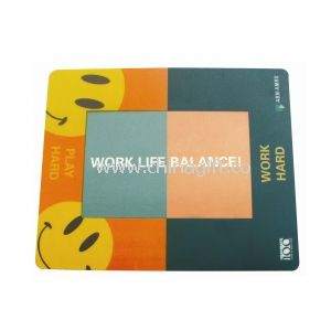 Full Colour Personalized Photo Insert Mouse Mats With Anti Slip Material Base