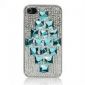 Luxury anti - dust woven imitation leather apple iphone 4 hard case small picture