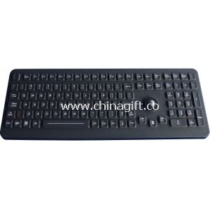 12 функция клавиши силикона промышленного клавиатура с моющиеся трекбол
