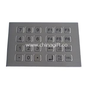 24 teclas planas top painel montagem industrial metal teclado numérico