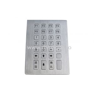 28 keys Plug and play metal numeric keypad with electronic control panel