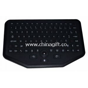 Resepsiyon üst silikon endüstriyel klavye ve optik Trackball