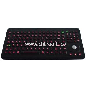 Dynamiczny silikonu przemysłowe klawiatury PC z optyczny Trackball