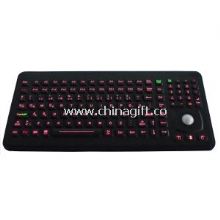 Dynamic Silicone Industrial PC Keyboard With Optical Trackball images