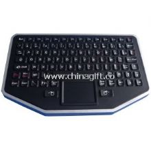 P68 dynamic sealed & ruggedized silicone industrial keyboard with touch &rubber touchpad images