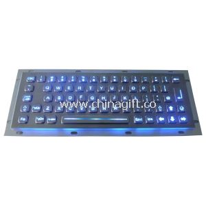 Iluminado USB teclado de 64 teclas compacto formato de quiosque