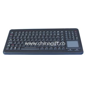 Illuminated USB keyboard with ruggedized touchpad