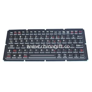 Industrial PC teclado / teclado de silicone flexível com teclas FN