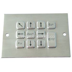 Prova de dinâmica vândalo nominal IP65 teclado de máquina de Vending com curso longo com 11 chaves