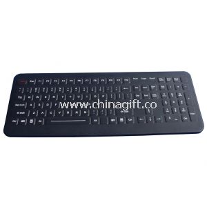 IP65 silicone dynamique clavier en caoutchouc noir avec touches numric