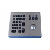 Bakgrundsbelyst stationära mini USB tangentbord integrerad för industriella kiosk images