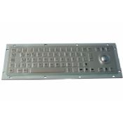 Hygienic ultrathin metal short stroke keyboard with trackball images