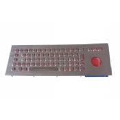 Marine panel mounting illuminated USB keyboard with chameleon trackball images