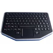 P68 dynamic sealed & ruggedized silicone industrial keyboard with touch &rubber touchpad images