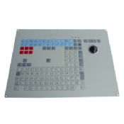 Vandal bevis industrielle membran tastatur med mekanisk Trackball images