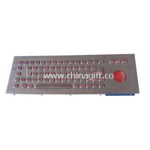 Montaje en panel marino iluminado USB teclado con trackball camaleón