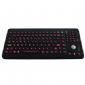 Dynamische Silikon-Industrie-PC-Tastatur mit optischer Trackball small picture