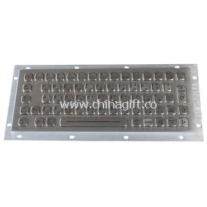 64 keys rear panel mounting illuminated USB keyboard with long stroke