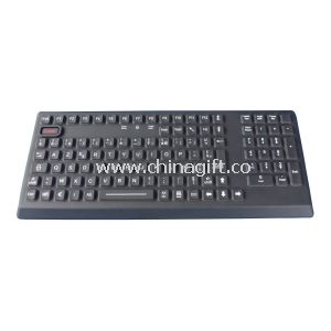 الخلفية السيليكون الصناعية لوحة المفاتيح المتكاملة سوداء اللون، مفاتيح 106