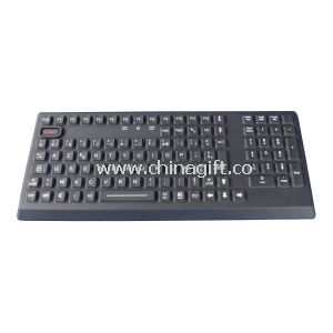 Teclado de Silicone luminoso Industrial integrada cor preta, 106 teclas