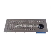 50mm Trackball Metal Industrial PC Keyboard with FN keys images
