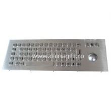 69 Keys metal Industrial PC Keyboard with trackball images