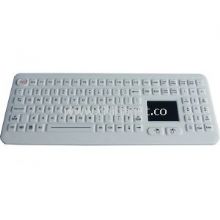 Rugged Touchpad Silicone Industrial Keyboard Desktop For Hygienic images