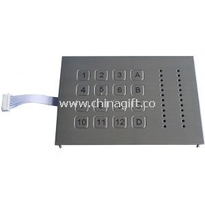 Flexível industrial métrico metal teclado programável