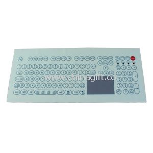 Clavier pc industriel dynamique IP65 avec durcis touchpad et pavé numérique et touches fonctionnelles