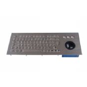 50mm Trackball Metal Industrial PC Keyboard with FN keys images