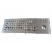 69 nycklar metall industriella PC-tangentbord med trackball images