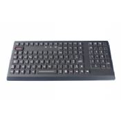Baggrundslys silikone industrielle tastatur integreret sort farve, 106 nøgler images