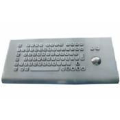 Desk Top Waterproof Industrial PC Keyboard With Trackball images