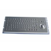 Mini 81keys industriella PC-tangentbord med trackball images