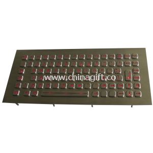 Metal quiosque teclado com 87 teclas