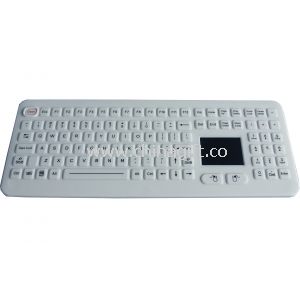 Rugged Touchpad Silicone Industrial Keyboard Desktop For Hygienic