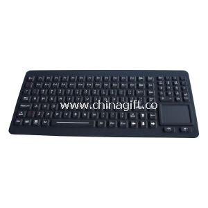 Robustecidos PC teclado de silicone industrial para militares